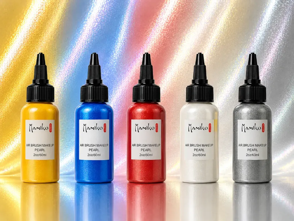 AIR BRUSH PACK 5 PEARL COLORS "60ML"